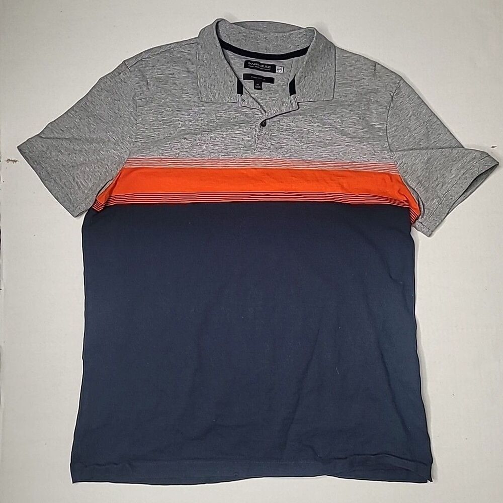 Men's Banana Republic Polo Shirt Cotton Short Sleeve Size XL